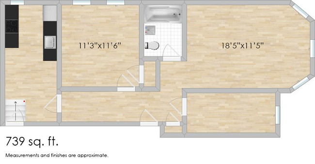 Floorplan - 1151-1153 S. Oak Park Ave. and 803-809 Fil...