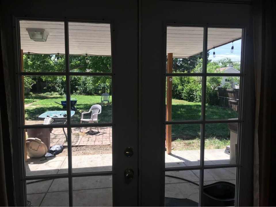 back yard - 1005 Moss St