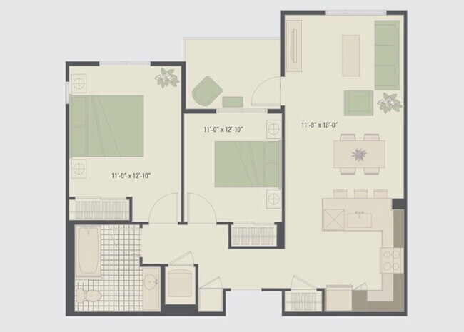 Floorplan - 2000 Delaware