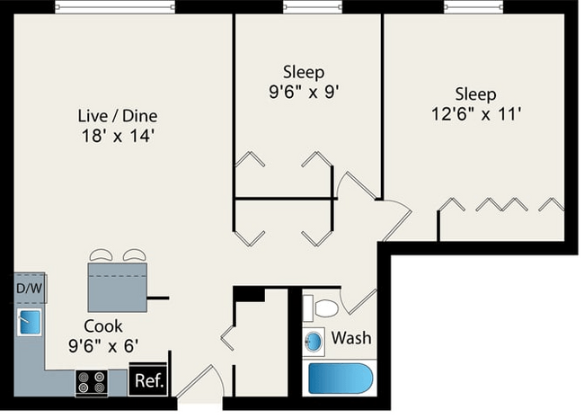 Floorplan - Reside on Barry