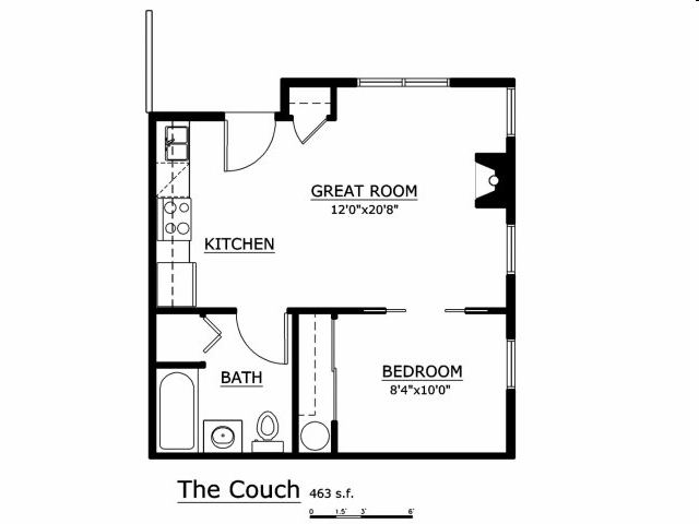 Couch - 1607 Apartments