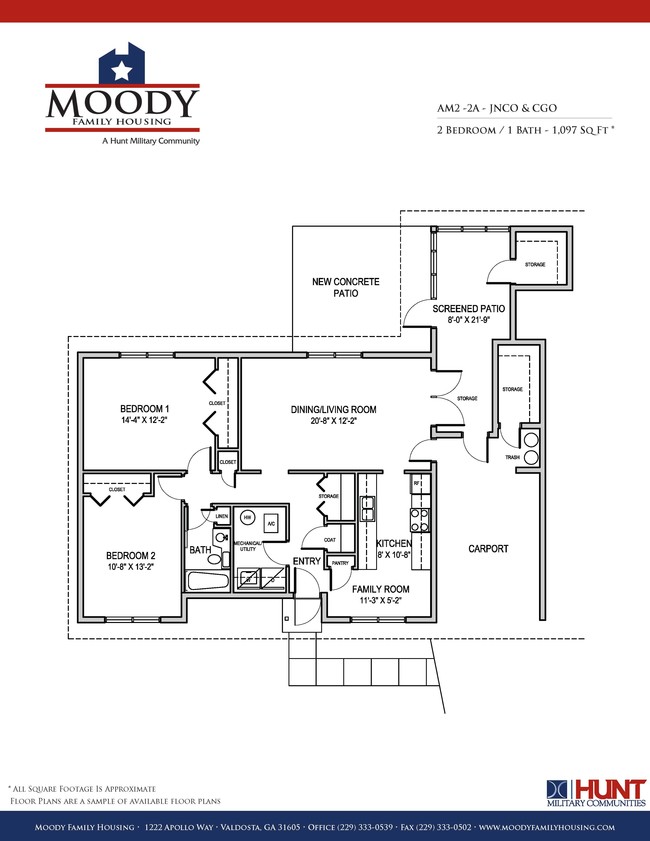 Floorplan - Moody Family Housing