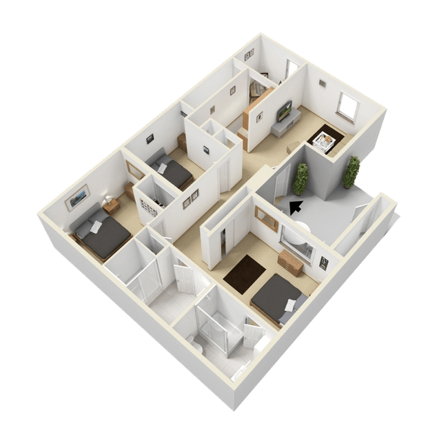 Floorplan - Norte Villas Apartments