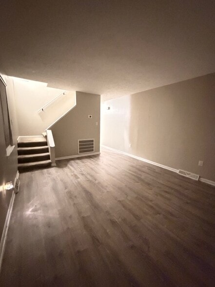 Looking towards the Stairs and Kitchen from the living room - 3203 Island Rd