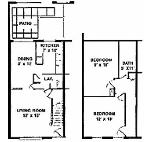 2BR/1.5BA - Salemview Apartments