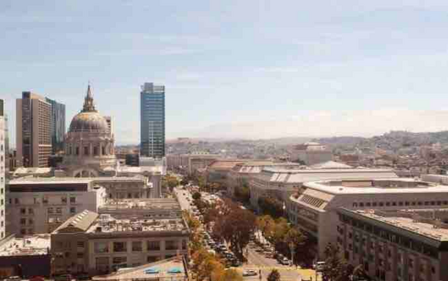 City Hall and opera district view - 750 Van Ness Ave