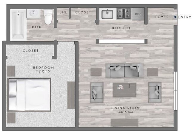 Floorplan - Eagle Rock Apartments at Mineola