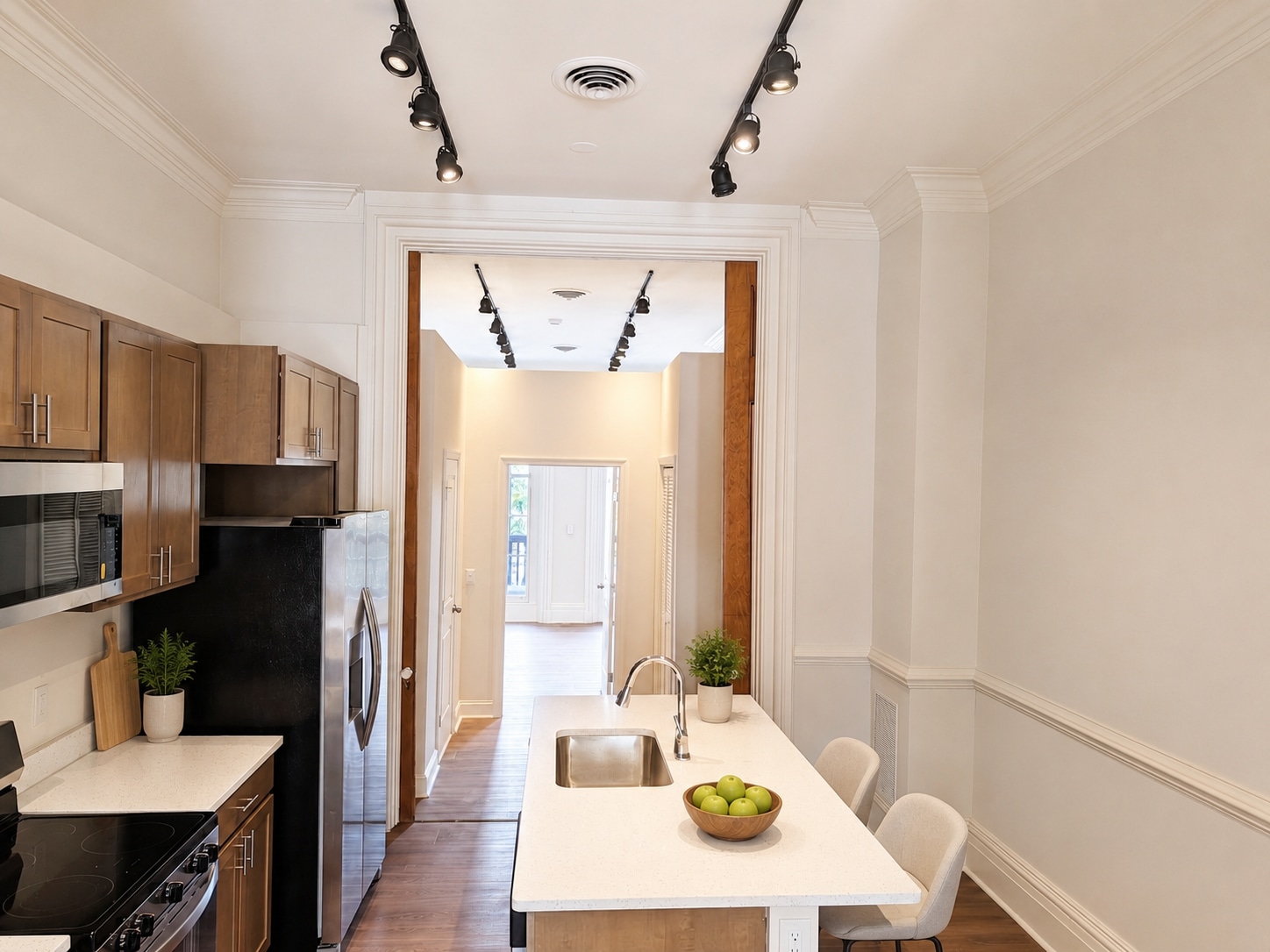 AI Staged Kitchen - 923 N Calvert St