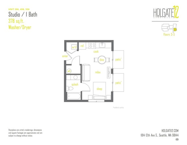 Floorplan - Holgate 12 Apartments