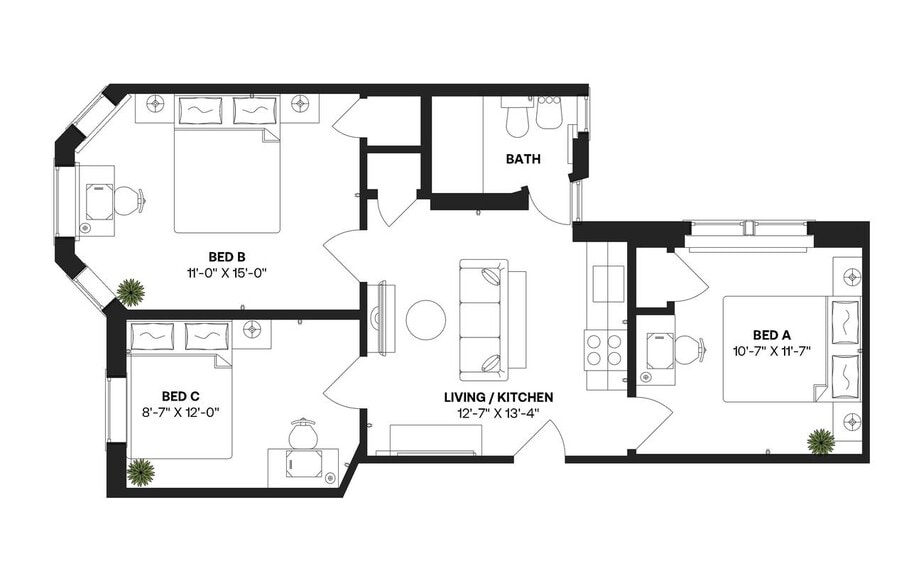 Building Photo - Room in Shared 3 bed/1 bath home