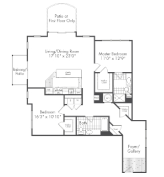 2BR/2BA - The Reserve at Riverdale