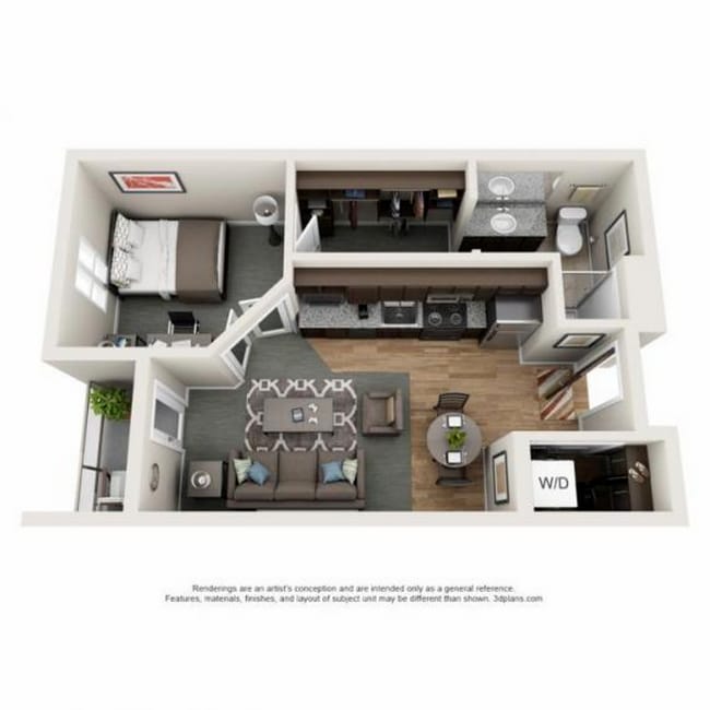 Deluxe 1 Bedroom - Latitude | Student Housing