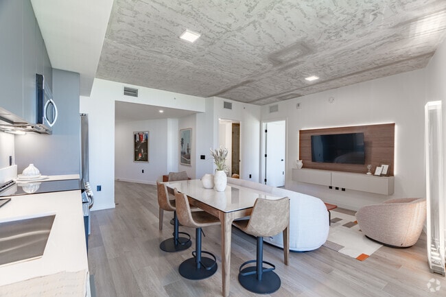 1BE, 1BA - 725SF - Livingroom - Rivr Lofts