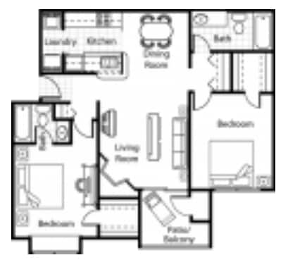 2 Bedroom - B - South Pointe