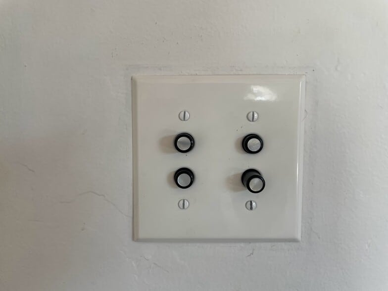 vintage push button light switch - 3639 1st Ave