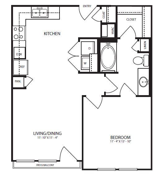 Landmark On Lovers - A2-1 - 1 Beds - 1 Baths - 677 Sq. ft. - Landmark On Lovers