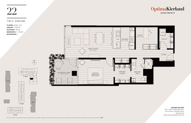 Floorplan - Optima Kierland Tower III