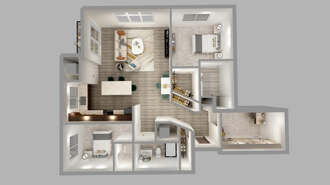 2B2B + Office - Midtown Reserve Apartments