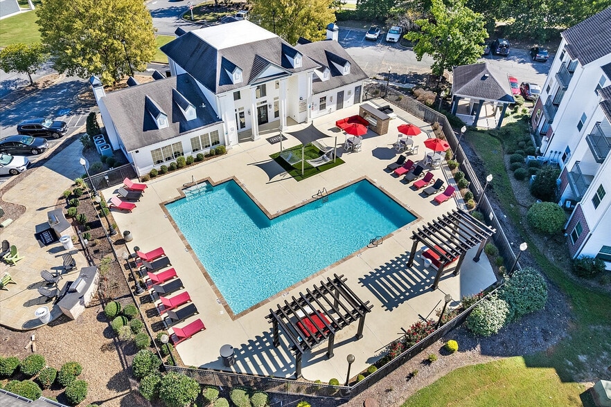 Aerial View of Pool - The Landing Fayetteville