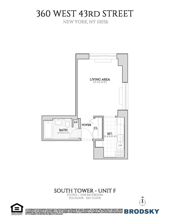 Floorplan - 360 West 43rd Street