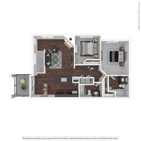 Floorplan - The Villas at Kennedy Creek Apartments