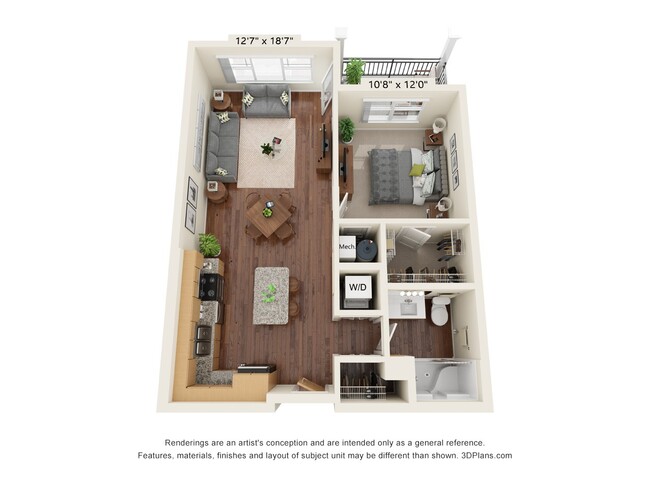 Floorplan - Grayson Ridge 55+ Apartments