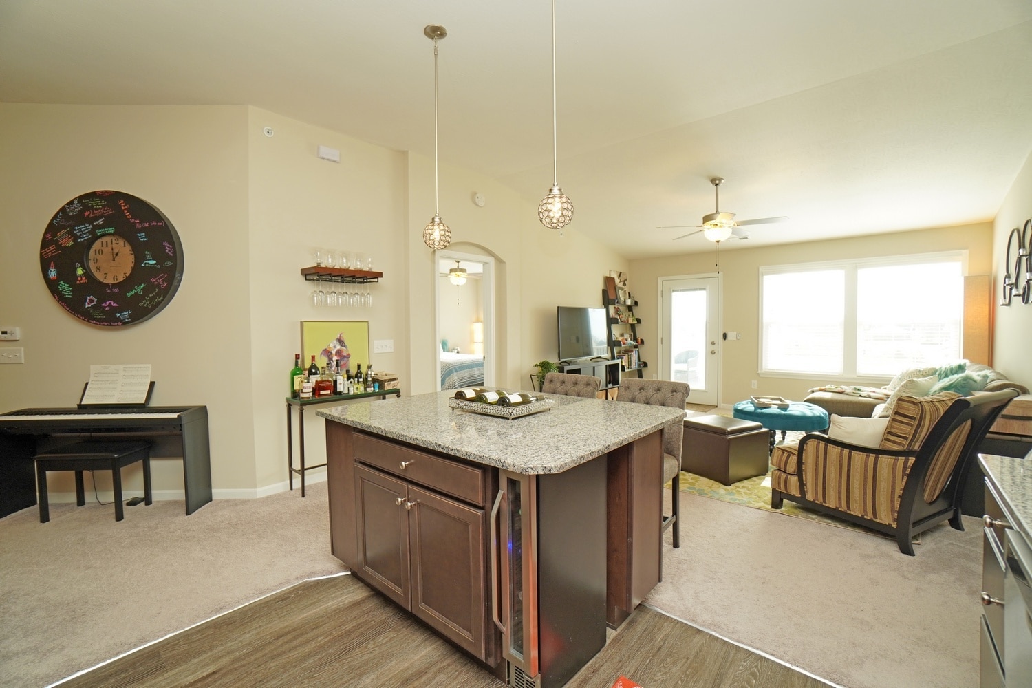 Kitchen to GR view - 165 Waterhaven Way