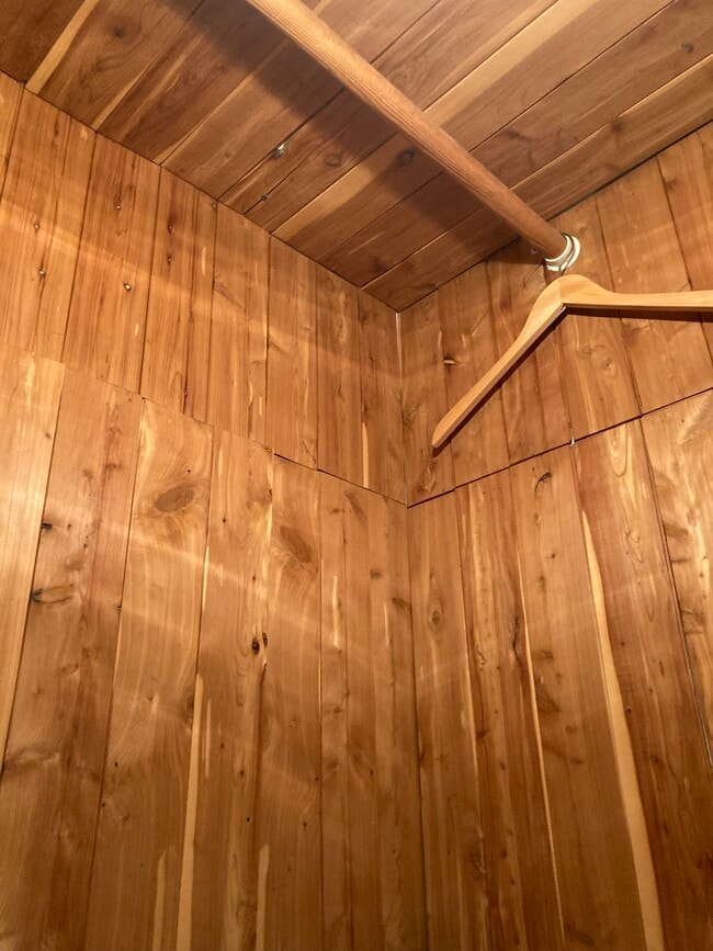 Back Bedroom Cedar closet upper & lower Hanging Bars - 4454 Laurelgrove Ave