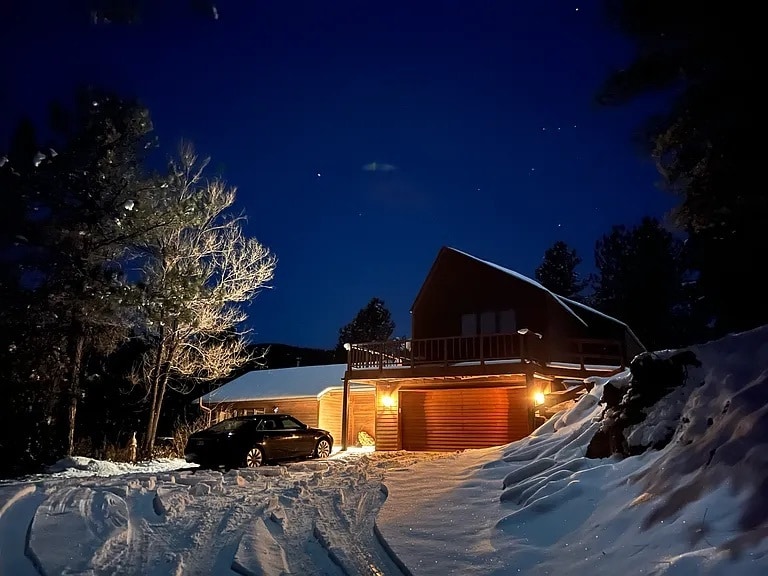 Home at night - 519 Sugarloaf Rd