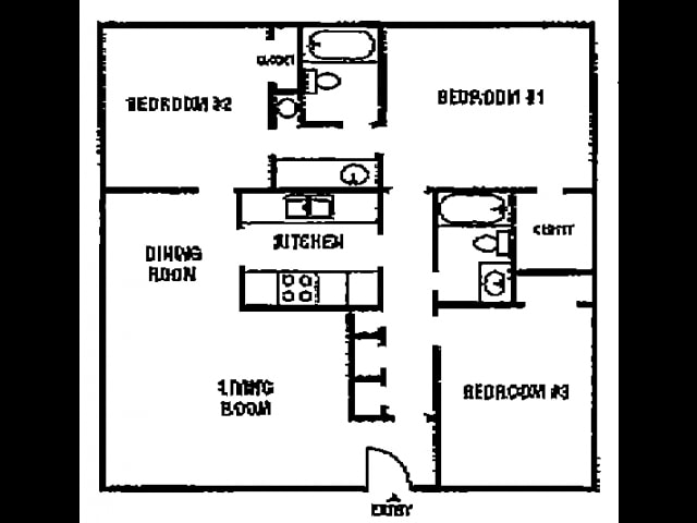3BR/2BA - Normandy Apartments