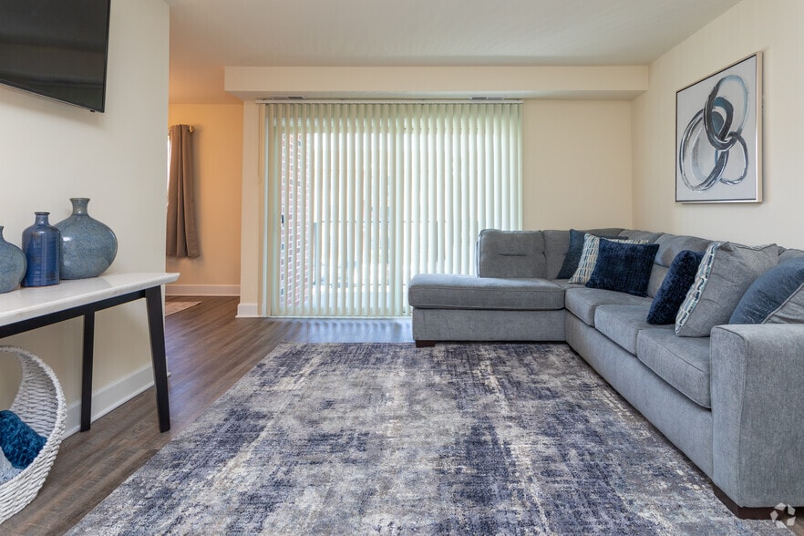 2BR, 1.5BA - 1,215SF -Livingroom - Painters Mill Apartments