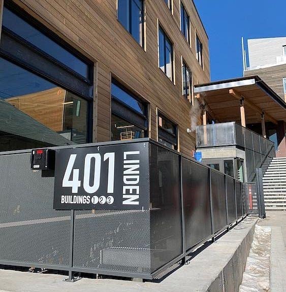 Linden Street entrance - 401 Linden St