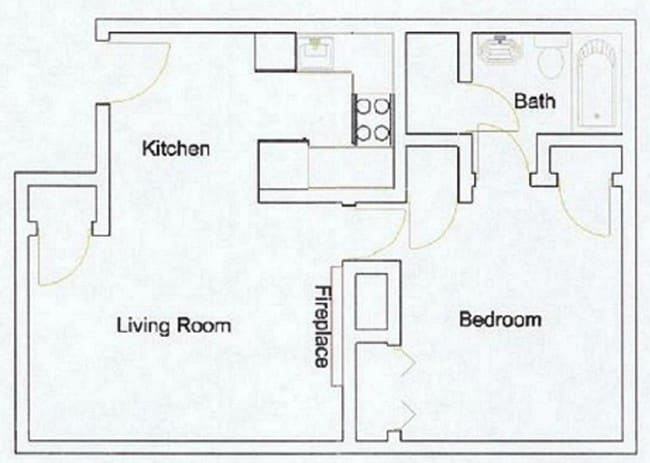 1B/1BA - Medium - Julie Ann Square Apartments