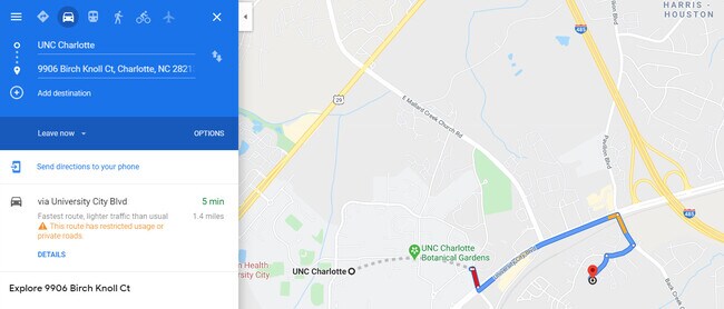 Few Minutes Away from UNC-Charlotte!!! - 9906 Birch Knoll Ct