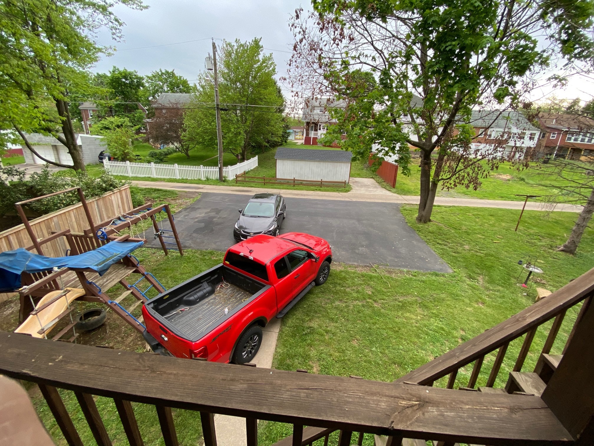 view from the back deck - 923 St Clair St
