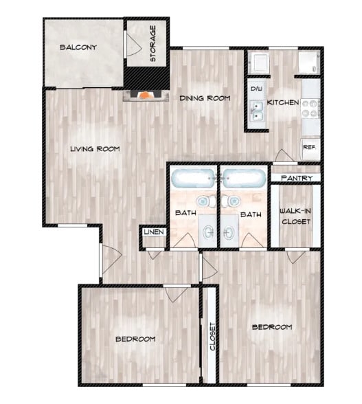 Floorplan - Prime at Lake Highlands