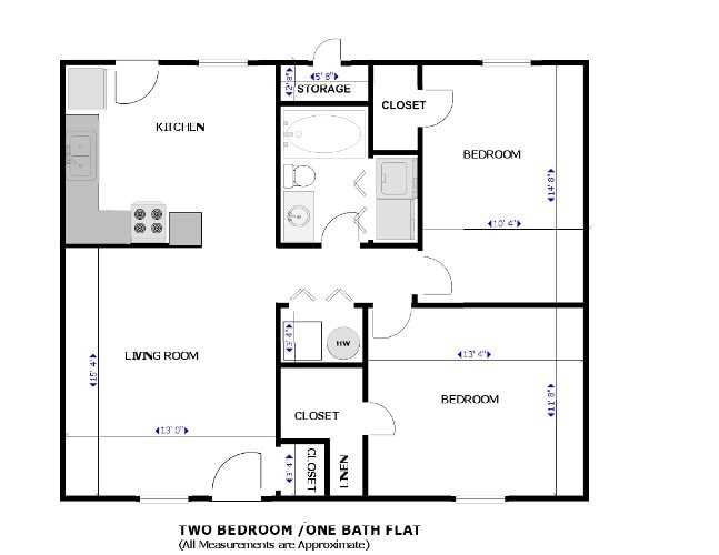 2BR/1BA - Pine Grove Apartments