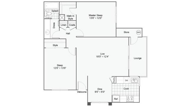 2 Bedroom 1 Bath - Madison West