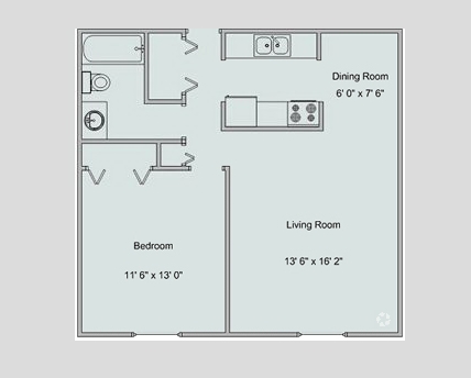 1BR/1BA - Continental Village Apartments