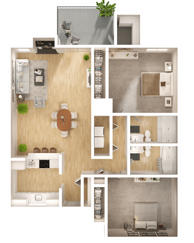 Floorplan - Waterfield Square Apartment Homes