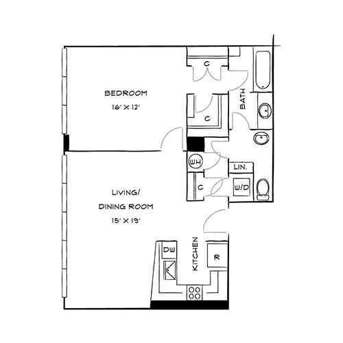 Floorplan - The Residences at Capital Crescent Trail