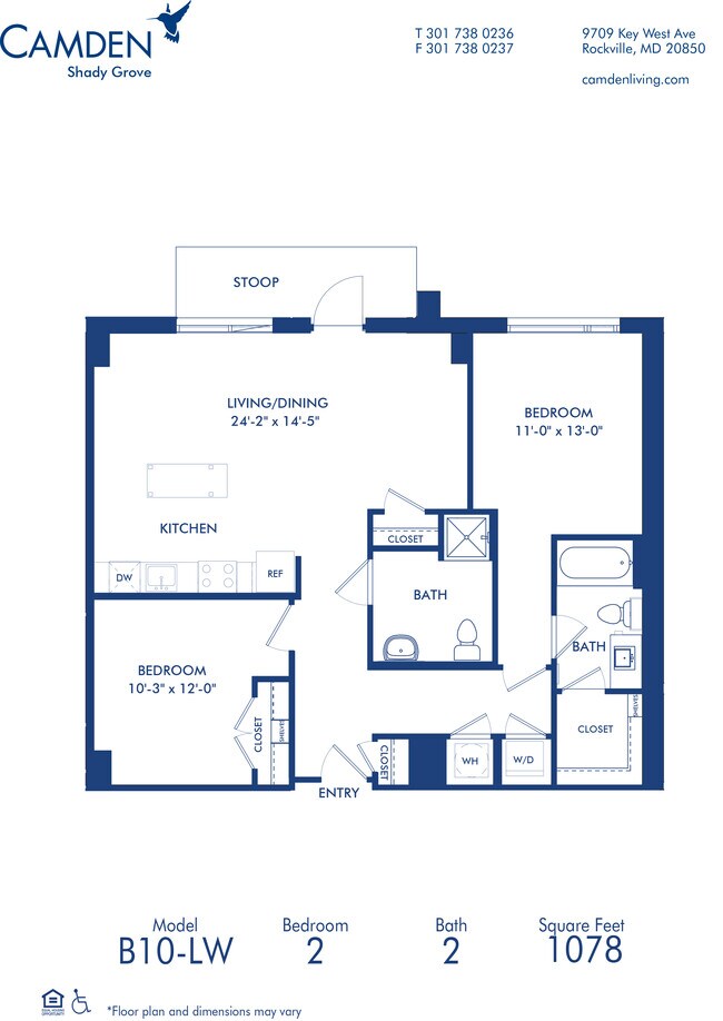 Floorplan - Camden Shady Grove