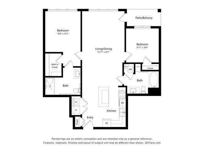 Floorplan - Preserve at Peachtree Shoals 55+ Apartments