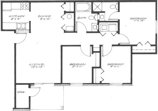 Floorplan - North Ridge Apartments