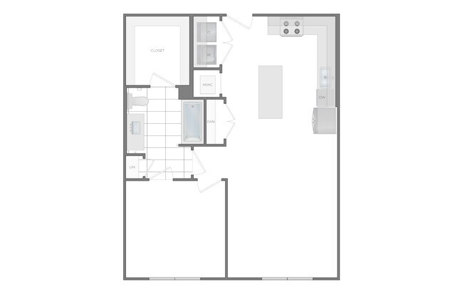 B - 1 Bedroom / 1 Bathroom - Hanover Lakemont