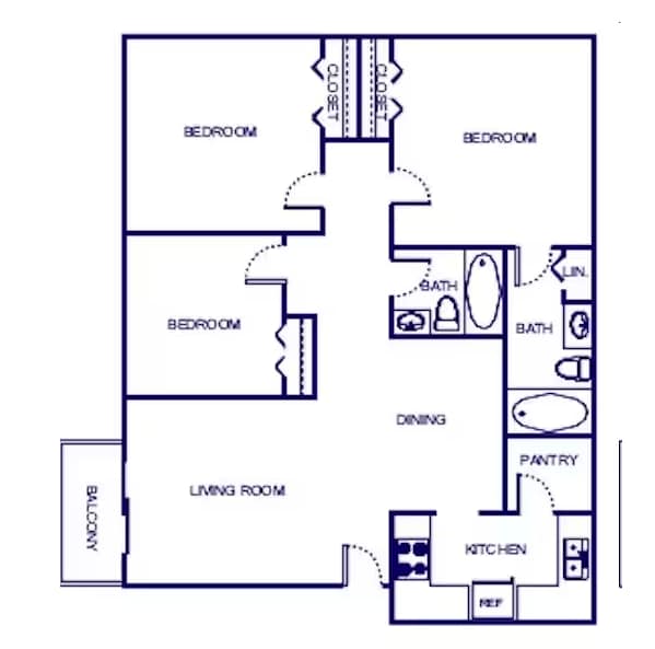 Floorplan - Flint River Apartment Homes
