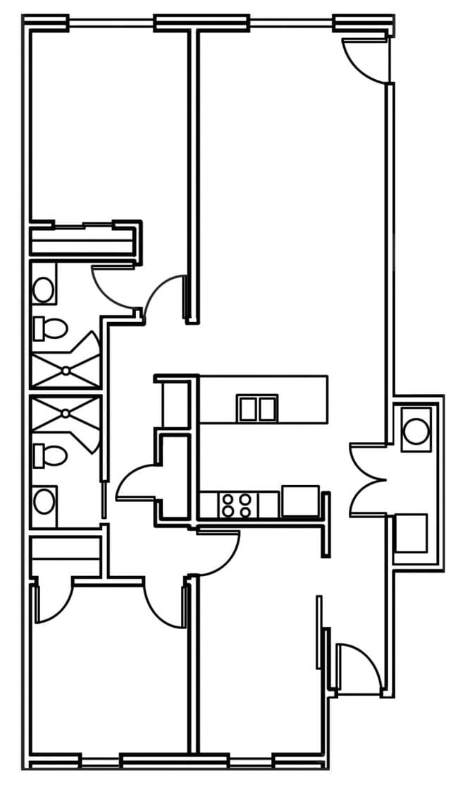 Unit 102 - The Village Courtyard Apartments