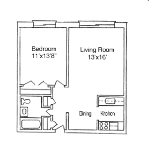 1BR/1BA - The District on Riverside