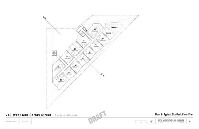 Sky Deck - Floor Plan - 740 West San Carlos Urban Village