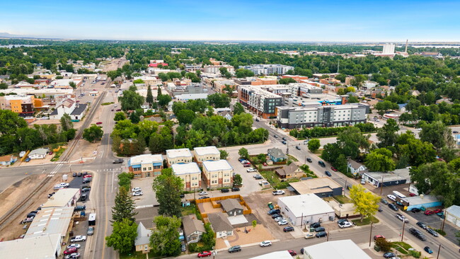 Aerial photo, close to downtown Loveland - 121 2nd St SE